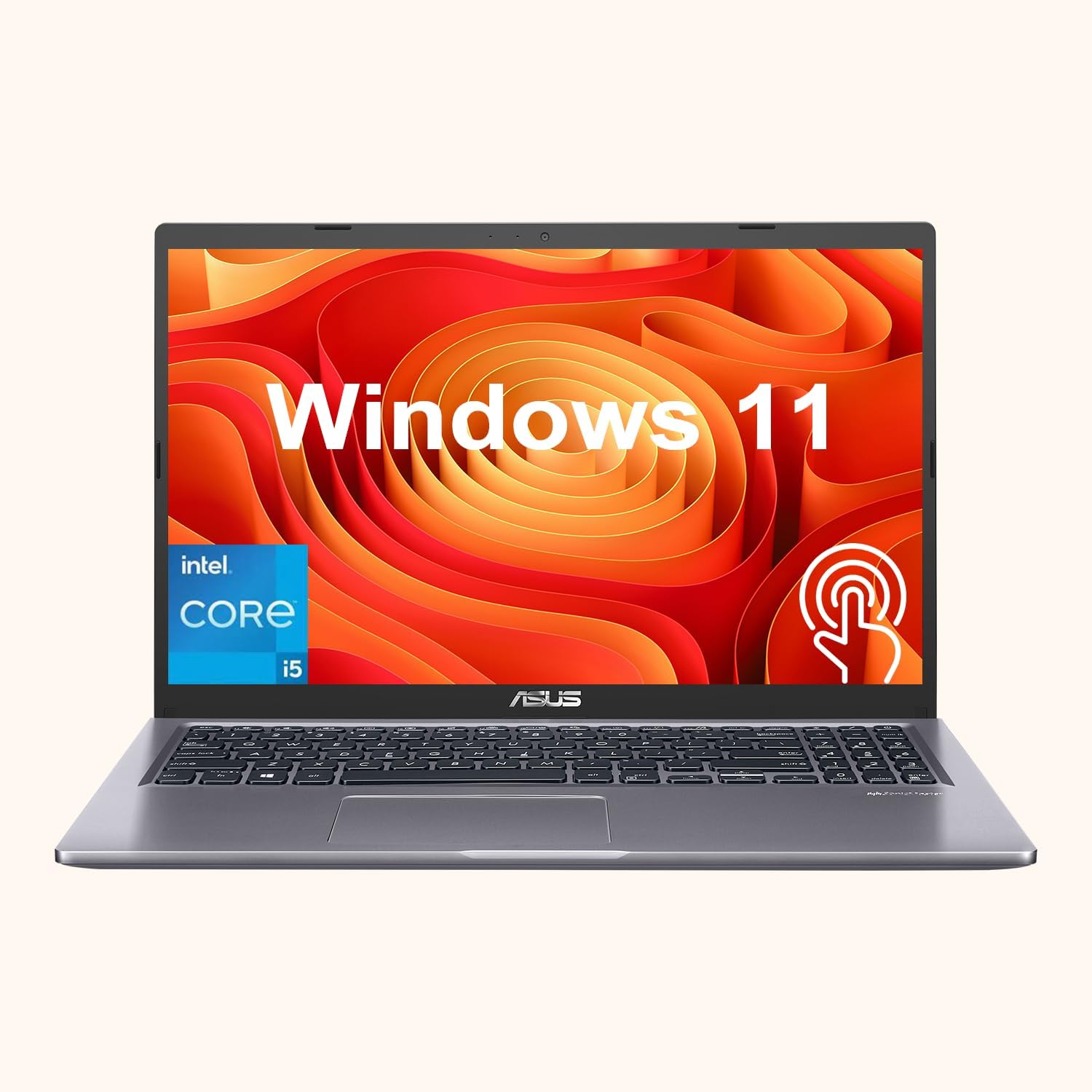 ASUS Vivobook Laptop, 15.6" FHD Touchscreen, Intel Core i5-1135G7, 36GB RAM, 1TB PCIe SSD, Webcam, Type-C, HDMI, Wi-Fi, Windows 11 Home, Grey