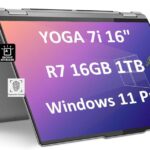 Lenovo Yoga 7 7i 2-in-1 Business Laptop (16" FHD+ Touchscreen, AMD Ryzen 7 7735U (Beat i7-1255U), 16GB RAM, 1TB SSD, IST Precision Pen), Backlit, Fingerprint, FHD IR Webcam, Win 11 Pro, Arctic Grey