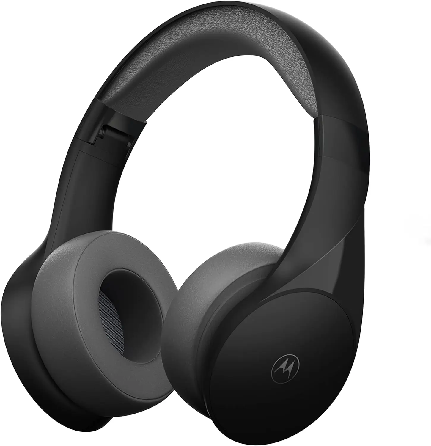 Motorola Bluetooth Wireless Headphones with Microphone, Moto XT500+ Over-Ear Headphones in-Line Control for Calls - Foldable Head Phones, Adjustable Headband, Clear Sound - Black