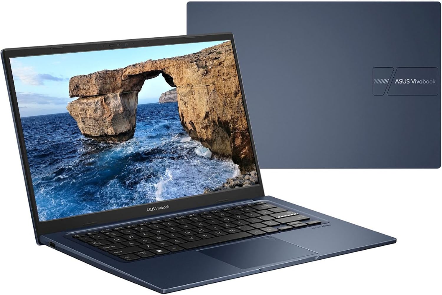 ASUS Newest Vivobook 14" FHD Lightweight Laptop, 16GB RAM, 1TB PCIe SSD, Intel i3-1215U(Beat i5-1135G7), Chiclet Keyboard, WiFi 6E, Type-C, Camera, HDMI, Win 11, Quiet Blue, w/CUE Accessories