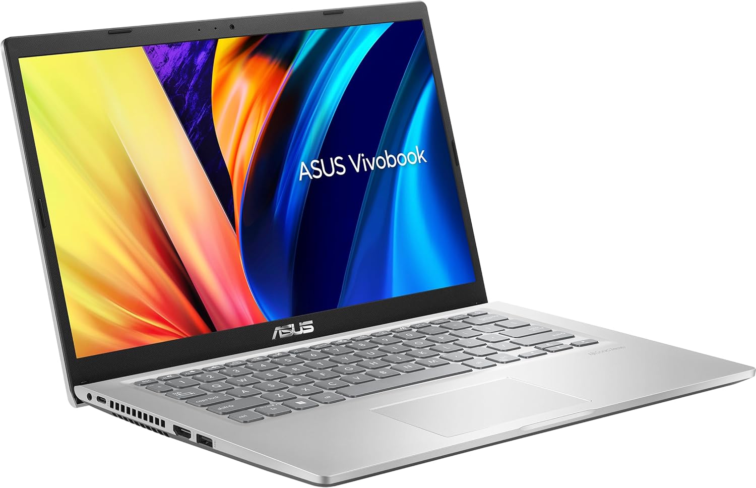 ASUS VivoBook Laptop, 14” HD Display, 11th Gen Intel Core i3-1115G4 Processor, 16GB RAM, 512GB SSD, Wi-Fi, Bluetooth, Webcam, HDMI, Windows 11 Home, Silver