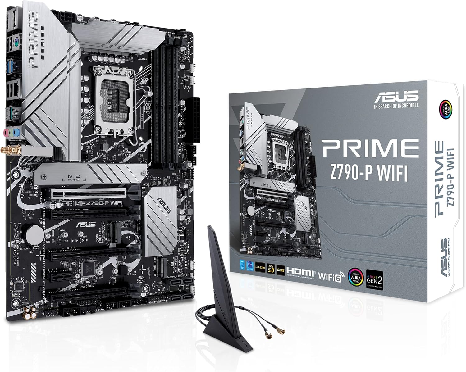 ASUS Z790-P ATX Motherboard with WiFi 6, PCIe 5.0, DDR5, 14+1 Power Stages, 3X M.2, Thunderbolt 4, 2.5Gb LAN