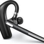 Bluetooth Headset - Wireless Headset with Microphone 90 Days Standby/110 Hours Talktime, Bluetooth Earpiece for Cell Phone/PC Tablet/Laptop Computer, Headphones for Trucker/Driver/Business