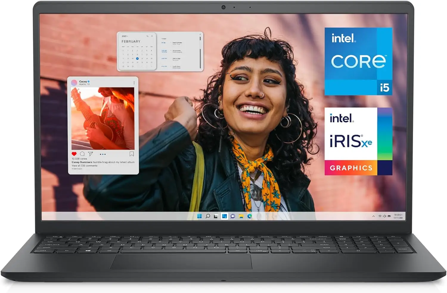 Dell Inspiron 3530 Laptop - 15.6-inch FHD (1920 x 1080) Touchscreen Display, Intel Core i5-1335U, 16GB DDR4 RAM, 512GB SSD, Intel Iris Xe Graphics, Windows 11 Home - Carbon Black