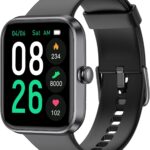 EURANS Smart Watch 45mm, AMOLED Fitness Watch with Heart Rate/Sleep Monitor Steps Calories Counter, IP68 Waterproof Activity Tracker Compatible with Android iOS