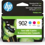 HP 902 Cyan, Magenta, Yellow Ink Cartridges (3-pack) | Works with HP OfficeJet 6950, 6960 Series, HP OfficeJet Pro 6960, 6970 Series | Eligible for Instant Ink | T0A38AN