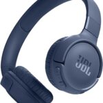 JBL Tune 520BT - Wireless On-Ear Headphones, Up to 57H battery life and speed charge, Lightweight, comfortable and foldable design, Hands-free calls with Voice Aware (Blue)