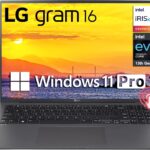LG 2024 Newest Gram 16 Lightweight Touchscreen Business Laptop, 16" IPS WQXGA 2560 x 1600 Display, 13th Gen Intel 12-Core i7-1360P, 16GB RAM, 1TB SSD, Iris Xe Graphics, Backlit KB, Windows 11 Pro