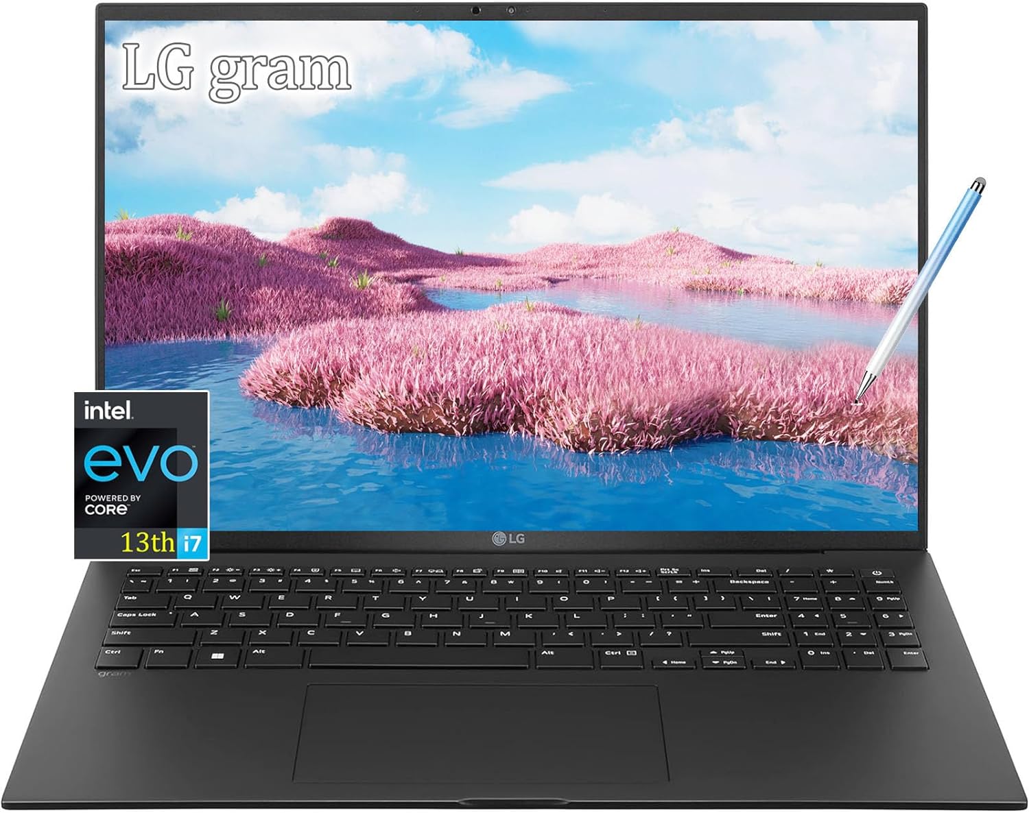 LG Gram Laptop 17 inch Touchscreen Pen - 2024 Business Intel Evo 13th Gen i7-1360P - Windows11 Pro - WQXGA IPS Display - Backlit Keyboard - Thunderbolt4 - Ultralight (16GB DDR5 RAM |2TB PCIe SSD+ Pen)