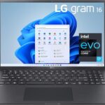 LG gram 16Z90P Laptop 16" Ultra-Lightweight, (2560 x 1600), Intel Evo 11th gen CORE i7, 16GB RAM, 256GB SSD, Windows 11 Home, 22 Hour Battery, Alexa Built-in, 2X USB-C, HDMI, USB-A - Black