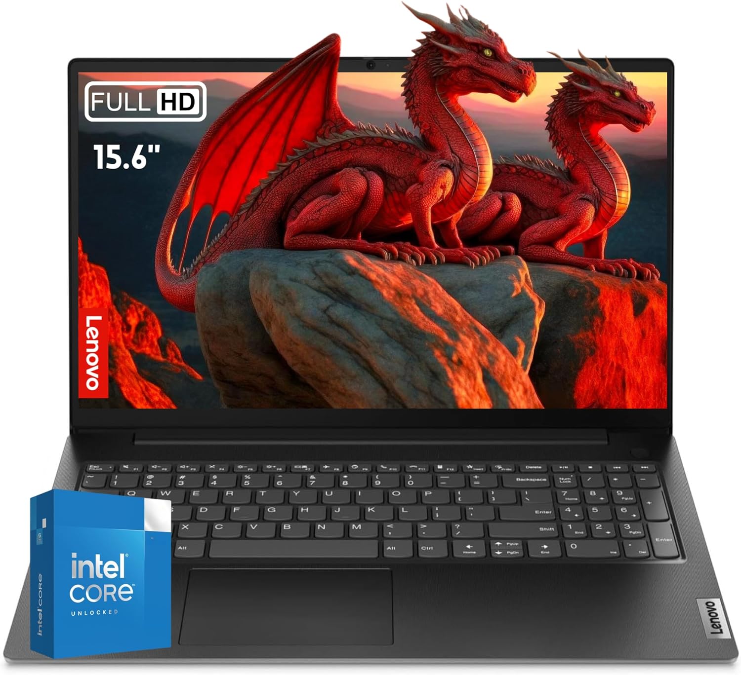 Lenovo Newest 15.6" Laptop, 16GB RAM, 1TB SSD Storage, 15.6" FHD (1920 x 1080) Display, Ethernet Port, HDMI, USB-C, WiFi & Bluetooth, Intel Dual-core Processor, Windows 11 Home