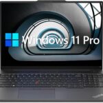 Lenovo ThinkPad E16 Business Laptop, 16" WUXGA Display, AMD Ryzen 5 7530U (Beat i7-1165G7), 24GB RAM, 1TB PCIe SSD, Webcam, HDMI, RJ-45, Fingerprint Reader, Wi-Fi 6, Windows 11 Pro, Black