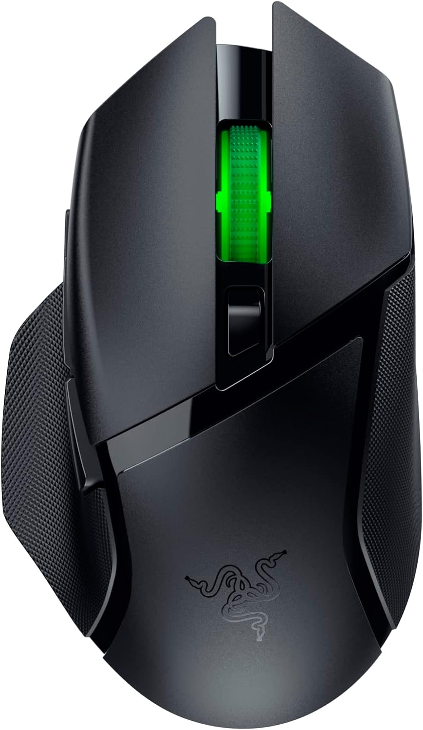 Razer Basilisk V3 X HyperSpeed Customizable Wireless Gaming Mouse: Mechanical Switches Gen-2-5G Advanced 18K Optical Sensor - Chroma RGB 9 Programmable Controls 535 Hr Battery Classic Black