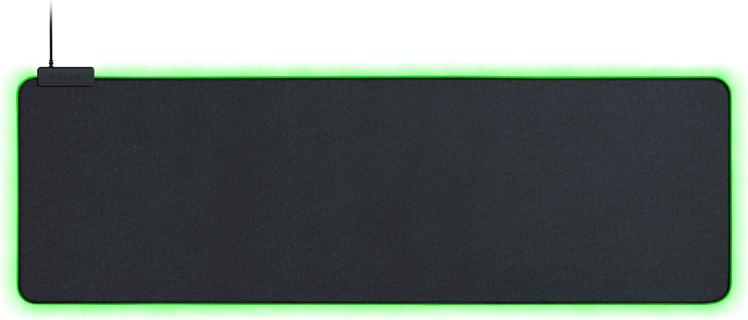 Razer Goliathus Extended Chroma Gaming Mousepad: Customizable Chroma RGB Lighting - Soft, Cloth Material - Balanced Control & Speed - Non-Slip Rubber Base - Classic Black