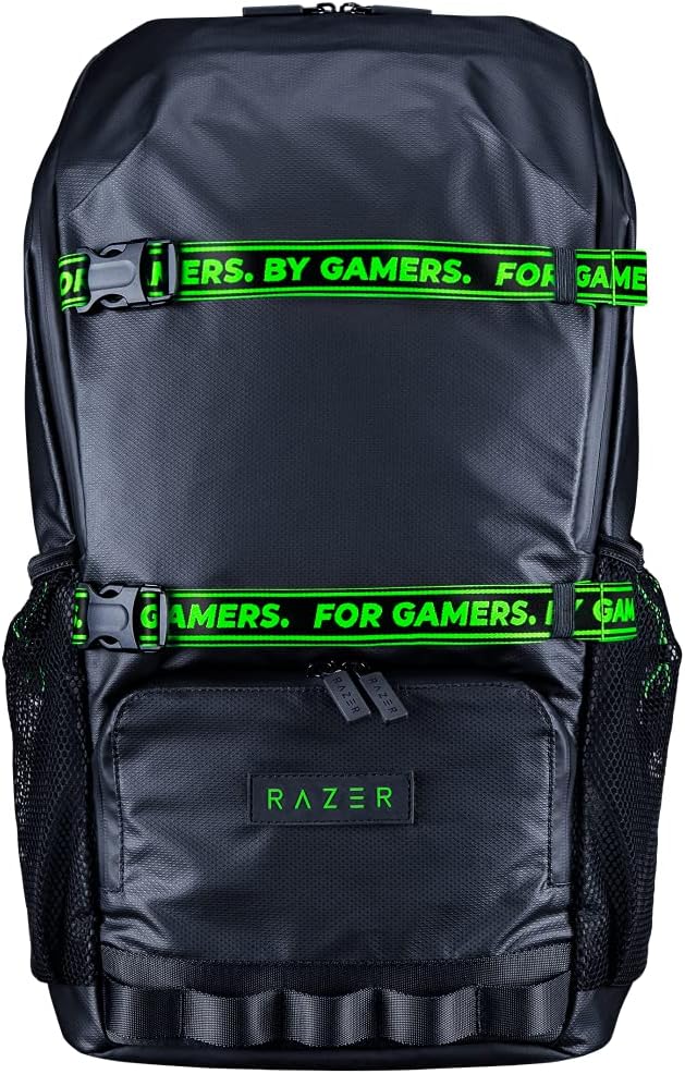 Razer Scout 16" Gaming Laptop Backpack: Lightweight Travel Carry On Computer Bag - Water Resistant - Fits 16 inch Notebook - Black