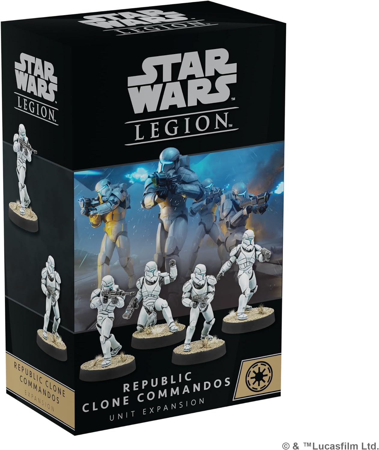 Star Wars: Legion Republic Clone Commandos Expansion - Elite Soldiers! Tabletop Miniatures Strategy Game for Kids & Adults, Ages 14+, 2 Players, 3 Hour Playtime, Made
