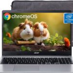 acer 2023 Newest Chromebook 315 Laptop, 15.6" HD Display, Intel Celeron N4020(Up to 2.8GHz), 4GB RAM, 64GB eMMC, Intel UHD Graphics, 12.5H Long Battery, WiFi, Bluetooth, Chrome OS