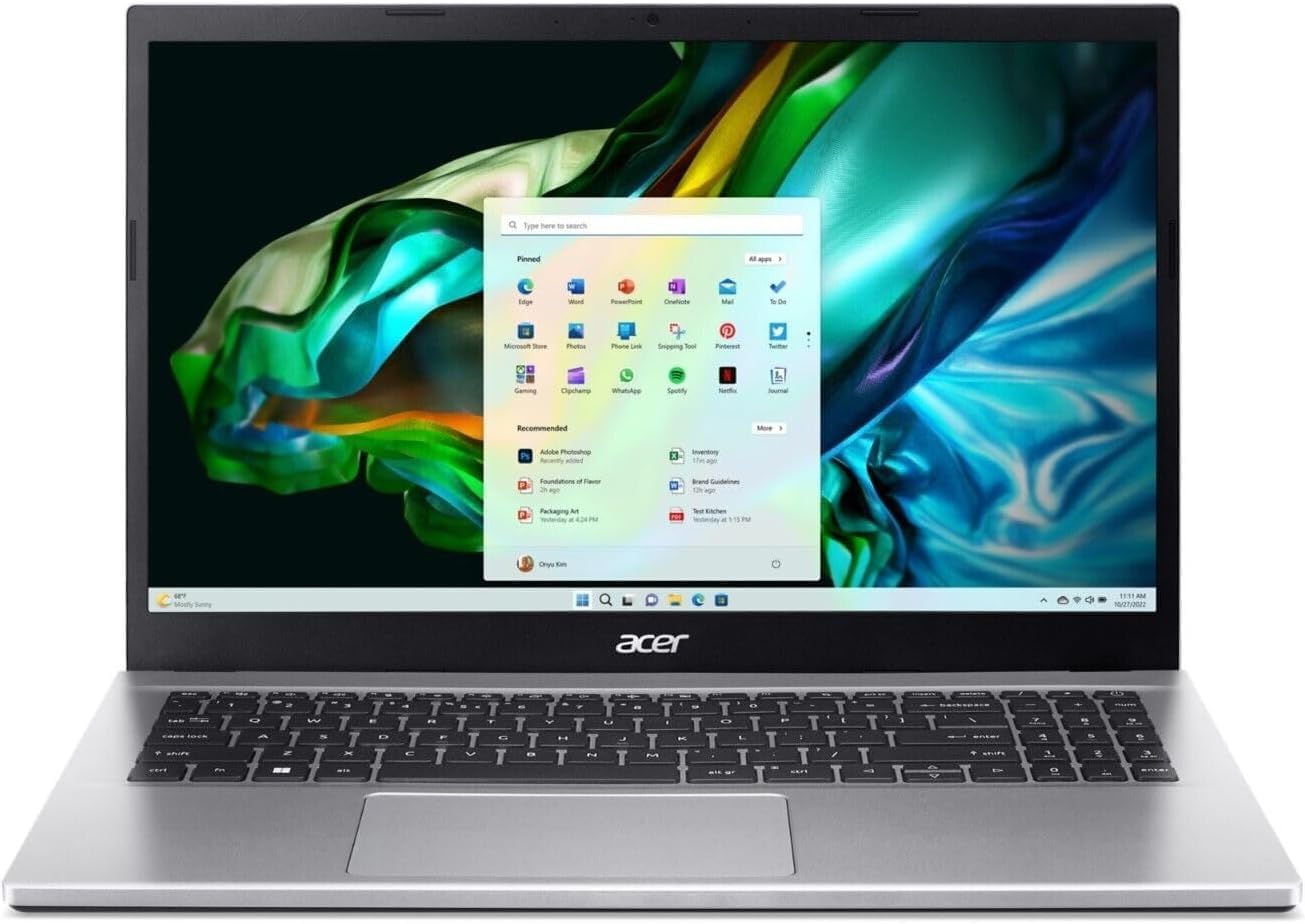 acer Aspire 3 Laptop | 15.6" Full HD Display | AMD Ryzen 7 5700U Processor | AMD Radeon Graphics | 16GB RAM | 512GB SSD | Wi-Fi 6 | Windows 11 Home | DealExpress Accessories