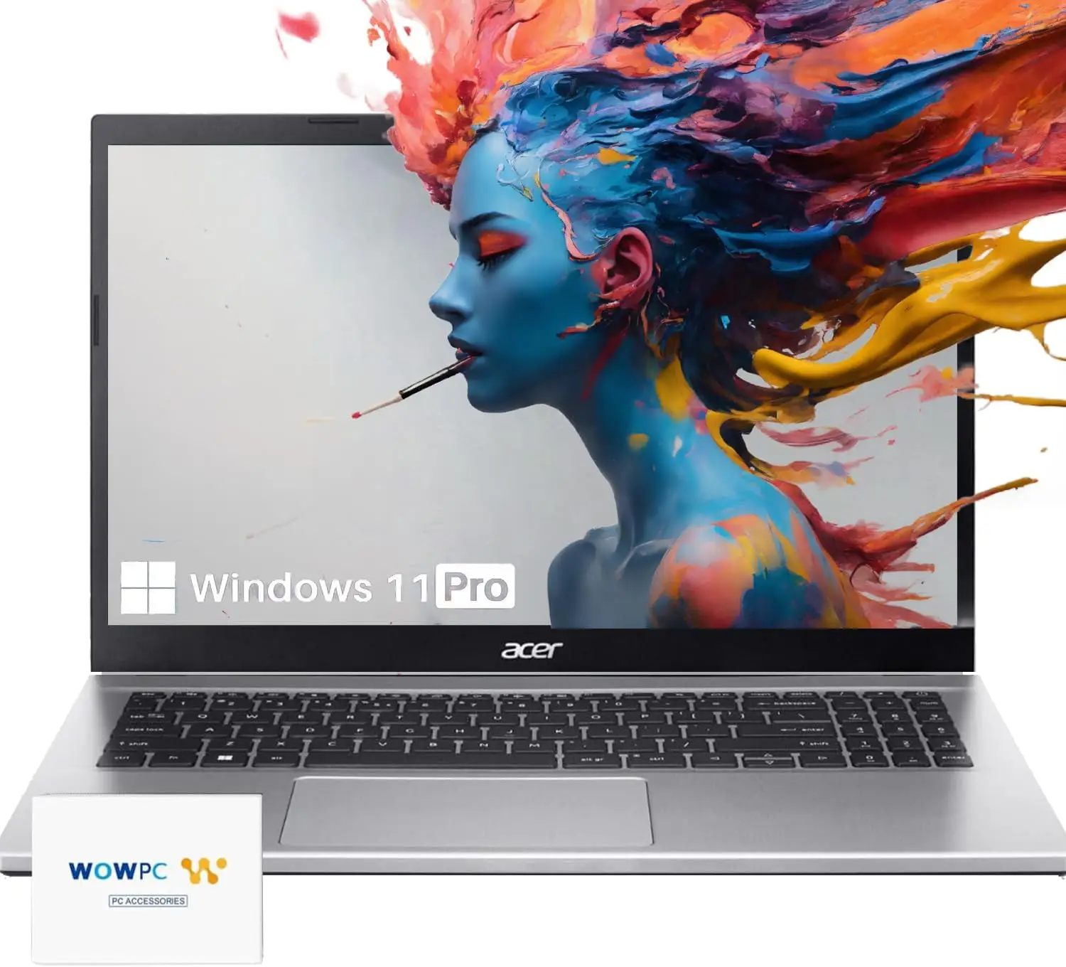 acer Aspire Premium Laptop | 32GB RAM | 1TB SSD |15.6" FHD Display | AMD Ryzen 5 5500U (Beats i7-1250U) | Long Battery Life | Sleek Design | Ethernet Port | Windows 11 Pro | w/WOWPC Bundle