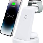 3 in 1 Charging Station for iPhone - Wireless Charger for Apple Products Multiple Devices - Charging Dock Stand for AirPods (for iPhone 15 14 13 pro 12 11 X Max)