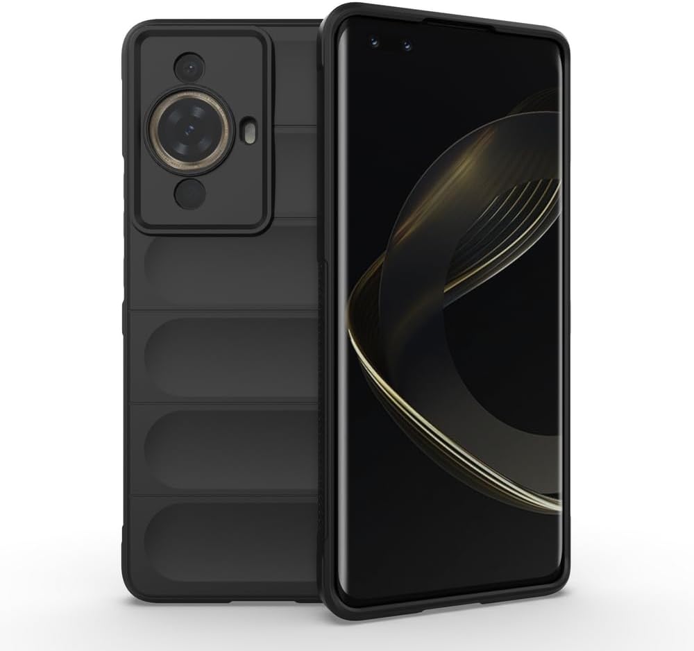 Compatible with Huawei nova 11 Case Cover,TPU Mobile Phone Soft Compatible with Huawei nova 11 4G FOA-AL00 FOA-LX9 Case Cover Black
