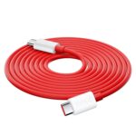 SUPERVOOC USB-C to USB-C Cable for OnePlus 10T 6.6FT,Type-C to Type-C Warp Charge Dash Charger Cable 65W Super PD Fast Charging Cord for OnePlus 10 9 Pro 9 8T 8 Pro 7T iPad Pro MacBook Air