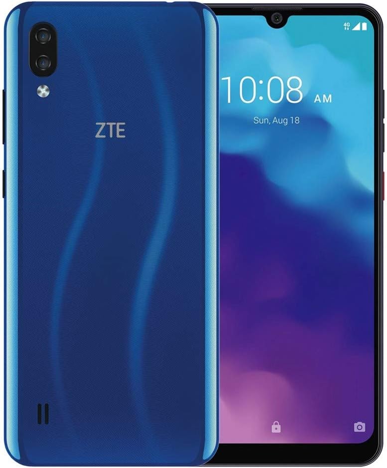 ZTE Blade A5 2020, 4G LTE, International Version (No US Warranty), 32GB, 2GB, Dual SIM, Blue - GSM Unlocked (T-Mobile, AT&T, Metro, Straight Talk)