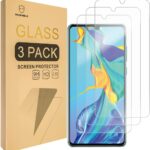 Mr.Shield [3-PACK] Designed For Huawei P30 [Tempered Glass] Screen Protector [Japan Glass With 9H Hardness] with Lifetime Replacement
