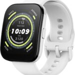 Amazfit Bip 5 Smart Watch, GPS, Bluetooth Calling, 10-Day Battery, Ultra-Large Display, Step Tracking, Heart-Rate Monitoring & VO2 Max, Sleep & Health Monitoring, Alexa Built-In, AI Fitness App(White)
