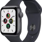 Apple Watch SE (GPS, 44MM) - Space Gray Aluminium Case with Midnight Sport Band (Renewed Premium)