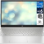 HP Pavilion 15 Laptop 15.6" WVA FHD (13th Gen Intel Core i7-1355U Processor, 16GB RAM, 512GB PCIe SSD, Intel Iris Xe, Backlit Keyboard, Fingerprint Reader, WiFi 6, Bluetooth 5.3, Win 11 Pro) w/DKZ Hub