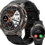 KOSPET Smart Watch for Men, 60 Days Extra-Long Battery, 50M Waterproof for Swimming, Rugged Military Full Metal Body Smartwatch, 1.43” AMOLED Always-On Display Fitness Watch（Answer/Make Calls）AI Voice