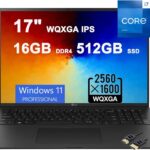 LG Gram 17 Business Lightweight Laptop | 17" WQXGA IPS | 13th Gen Intel 12-Core i7-1360P | 16GB DDR4 512GB SSD | Backlit Thunderbolt4 USB4 HDMI Long Battery Life Win11Pro Black + HDMI Cable