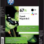 Original H P 67Xl Inkjet Cartridge - Black & Color Combo
