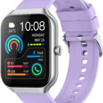 Smart Watch, 1.96" Smartwatch for Men Women (Answer/Make Call), Fitness Tracker with120+ Sport Modes, IP68 Waterproof, Heart Rate/Sleep Monitor,Pedometer-Purple