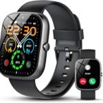 Smart Watch (Answer/Make Call), 1.91" HD OGS Full Touch Screen, Smart Watch for Men Women, 112+ Sport Mode, Heart Rate, Blood Oxygen, Sleep Monitor, IP68 Waterproof Fitness Tracker for iOS Android