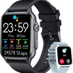 Smart Watch Men Fitness Tracker: 2.0“ Touch Screen Watches Waterproof for Call Heart Rate Blood Pressure Sleep Monitor Digital Step Sport Running Smartwatch Bluetooth Compatible Android with iOS Phone