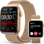 Smart Watches for Women (Answer/Make Calls), 1.9" HD Full Touch Screen, Fitness Tracker with Heart Rate Blood Oxygen Blood Pressure Sleep Monitor, IP67 Waterproof Smartwatch for Android iOS
