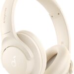 Soundcore by Anker Q20i Hybrid Active Noise Cancelling Headphones, Wireless Over-Ear Bluetooth, 40H Long ANC Playtime, Hi-Res Audio, Big Bass, Customize via an App, Transparency Mode (WHITE)