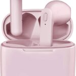 Wireless Earbuds, Bluetooth Headphones with Microphone, IPX7 Waterproof, 35H Playtime, High-Fidelity Stereo Earphones,Compatible with Apple/iOS/Android,for Running/Fitness/Work - Pink